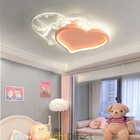 Moderne lampen Hartvormige plafondlamp voor meisjes Moderne lampen Hartvormige plafondlamp voor meisjes