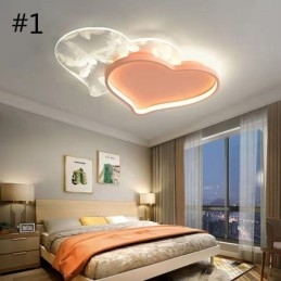Moderne lampen Hartvormige plafondlamp voor meisjes