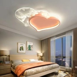 Moderne lampen Hartvormige plafondlamp voor meisjes