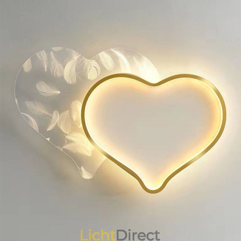 Moderne lampen Hartvormige plafondlamp voor meisjes