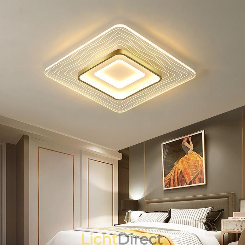 Plafondlamp met minimalistische, ultradunne plafondlamp van acryl
