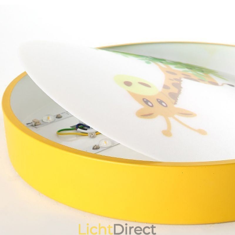 Cartoon plafondlamp voor kinderen met dierenmotief