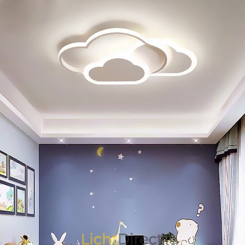 Moderne creatieve acryllampen in de vorm van een wolk, plafondlamp met plafondbevestiging