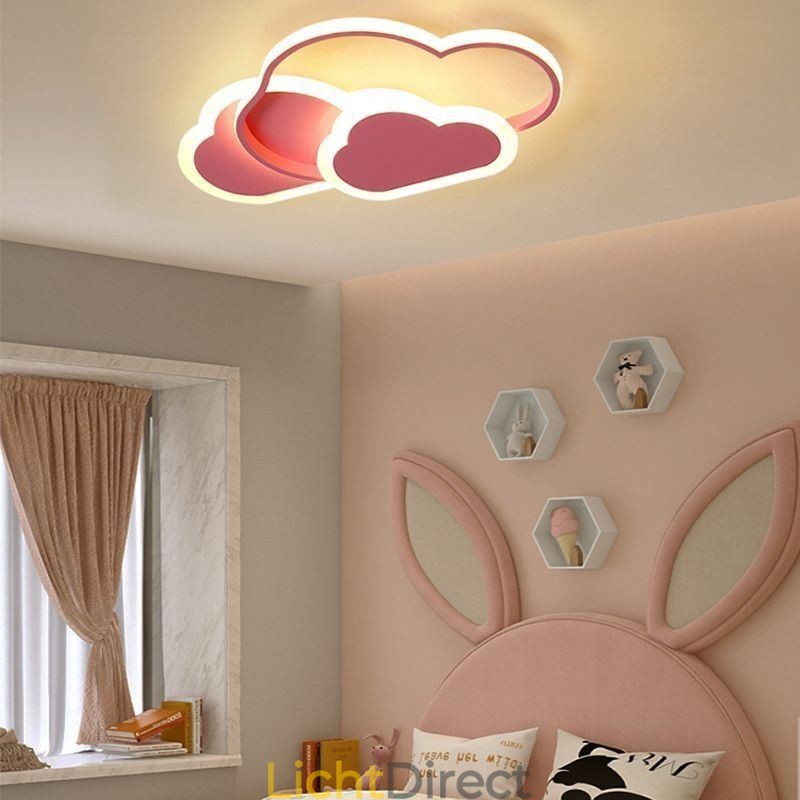 Moderne creatieve acryllampen in de vorm van een wolk, plafondlamp met plafondbevestiging