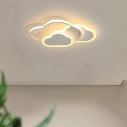 Moderne creatieve acryllampen in de vorm van een wolk, plafondlamp met plafondbevestiging
