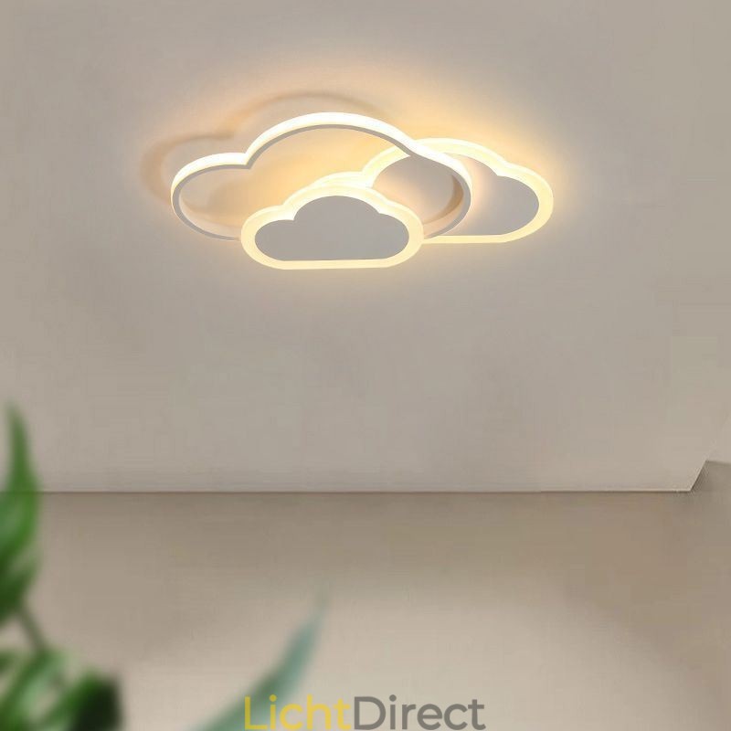 Moderne creatieve acryllampen in de vorm van een wolk, plafondlamp met plafondbevestiging