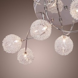 G4 12 lichts ijzeren inbouwlamp met aluminium kappen