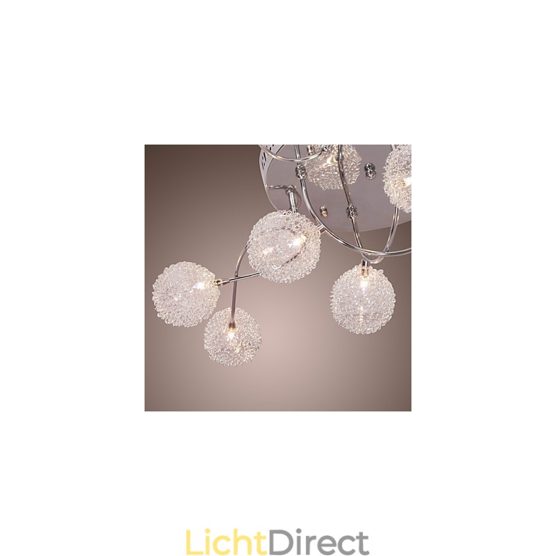 G4 12 lichts ijzeren inbouwlamp met aluminium kappen