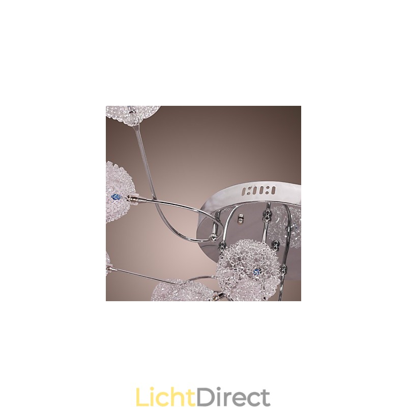 G4 12 lichts ijzeren inbouwlamp met aluminium kappen