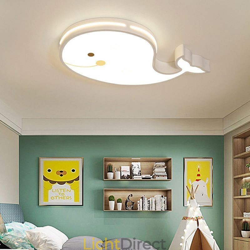 Dolfijnpatroon dimbaar plafondlamp creatief plafondarmatuur kinderen