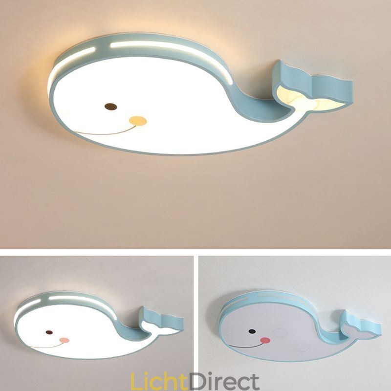 Dolfijnpatroon dimbaar plafondlamp creatief plafondarmatuur kinderen
