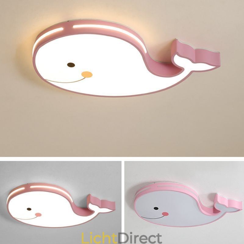 Dolfijnpatroon dimbaar plafondlamp creatief plafondarmatuur kinderen