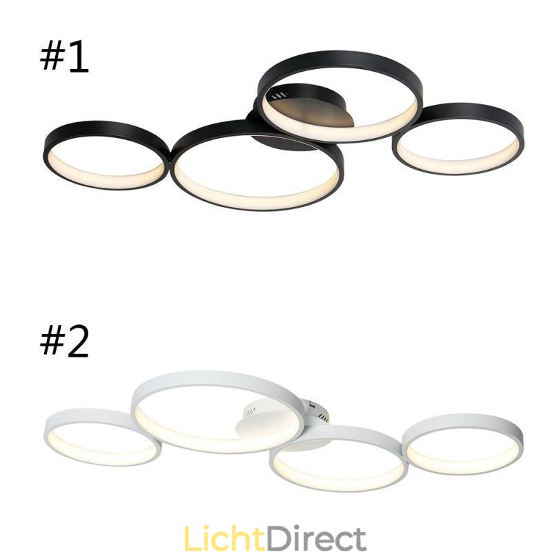 Plafondlamp 7200LM 4 Ringen Verlichtingsarmatuur