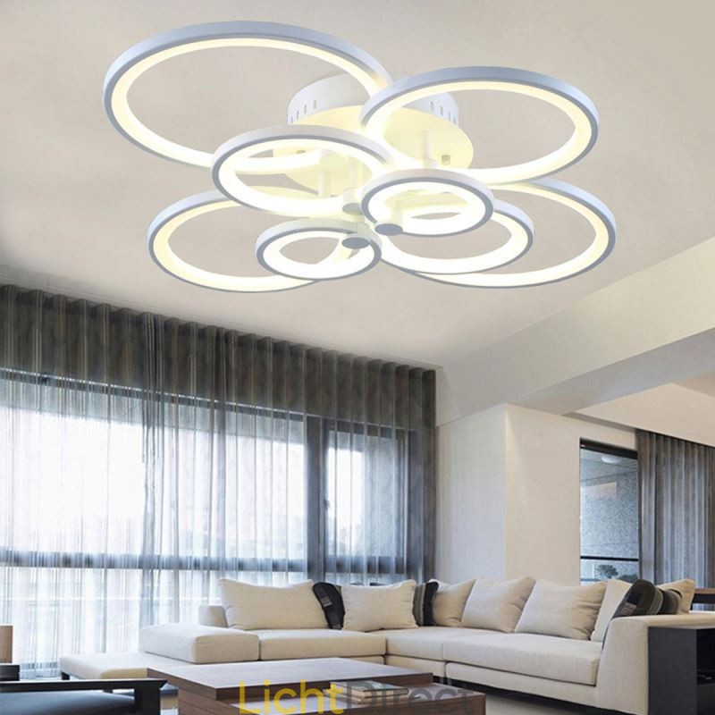 Dimbare plafondlamp moderne ring cirkel plafondlamp