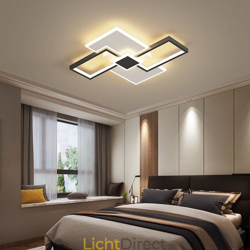 Inbouw vierkante plafondlamp