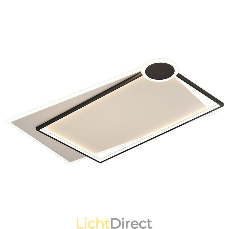 Minimalistische plafondlamp met vlakke montage