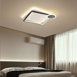 Minimalistische plafondlamp met vlakke montage