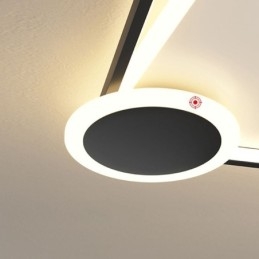 Minimalistische plafondlamp met vlakke montage