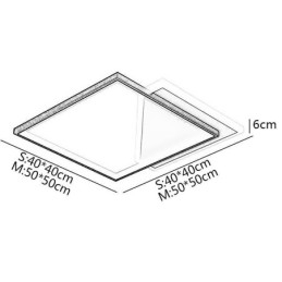 Moderne plafondlamp met inbouwmontage