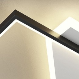 Moderne plafondlamp met inbouwmontage