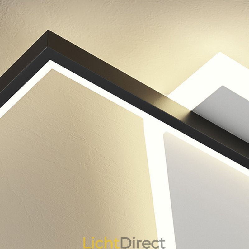 Moderne plafondlamp met inbouwmontage