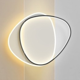 Plafondlamp met dubbele driehoekige inbouw