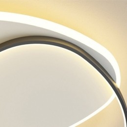 Plafondlamp met dubbele driehoekige inbouw