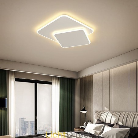 Inbouw dubbele vierkante plafondlamp Inbouw dubbele vierkante plafondlamp