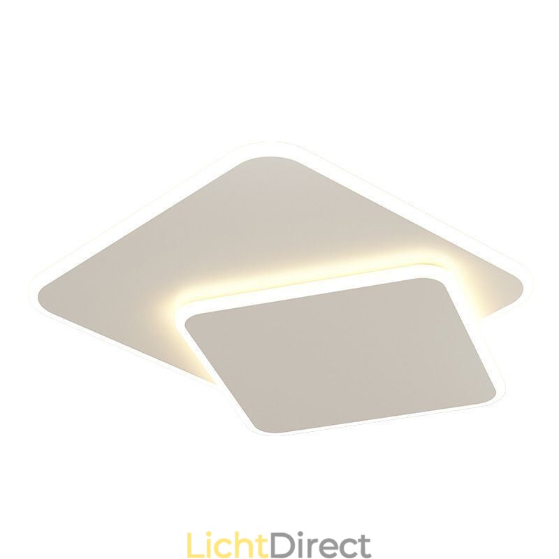 Inbouw dubbele vierkante plafondlamp