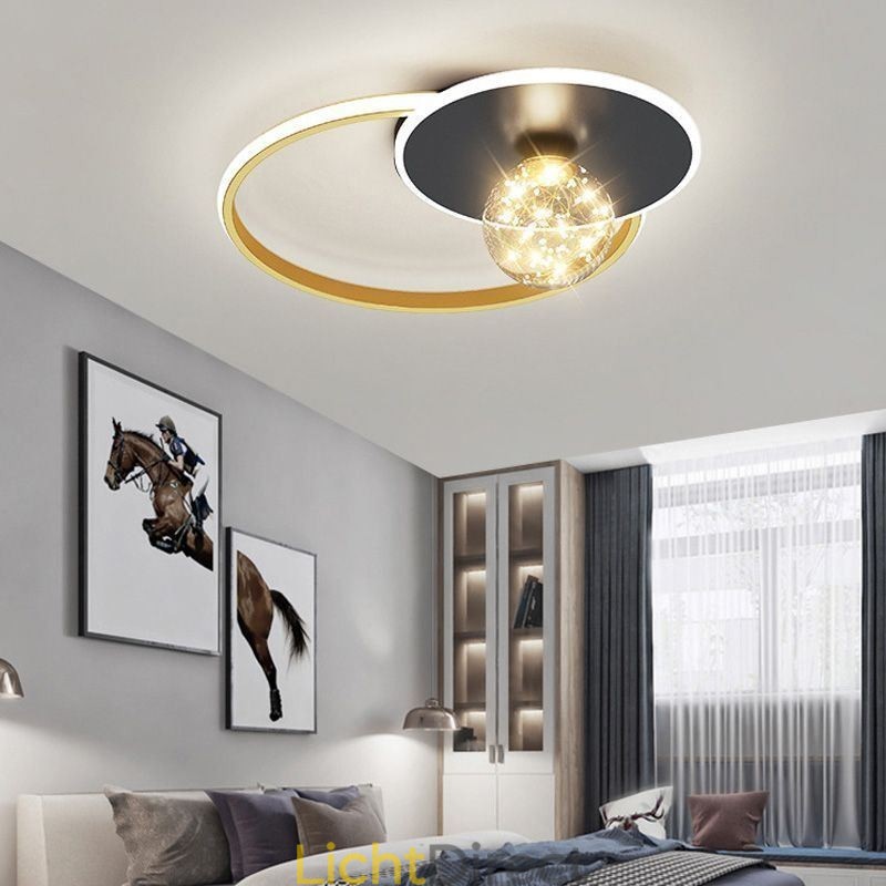 Minimalistische plafondlamp voor inbouw in woondecoratie