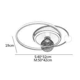 Plafondlamp voor inbouw in woondecoratie