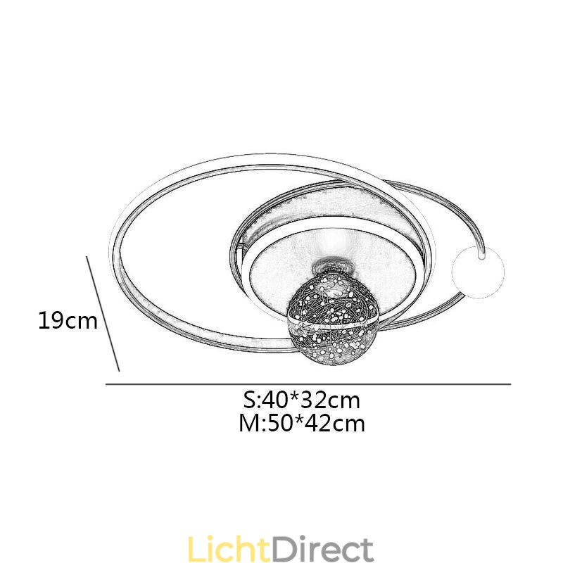 Plafondlamp voor inbouw in woondecoratie