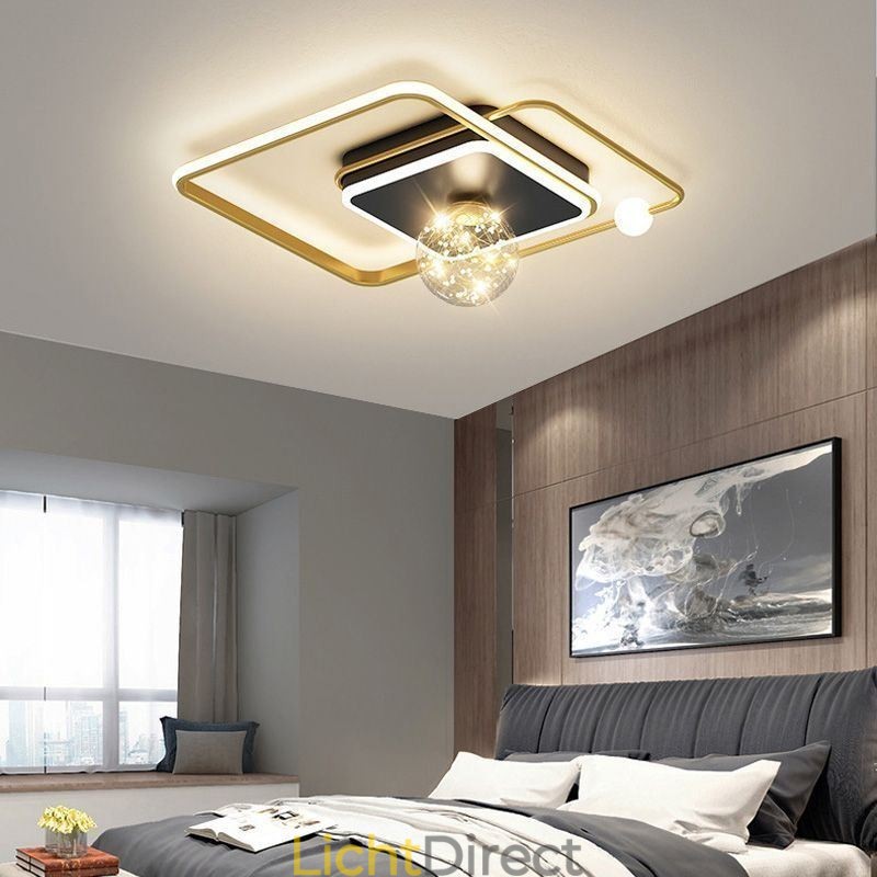 Moderne plafondlamp voor inbouw in woondecoratie