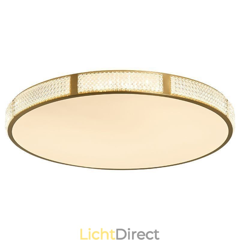 Plafondlamp met ronde montage, driekleurige dimfunctie