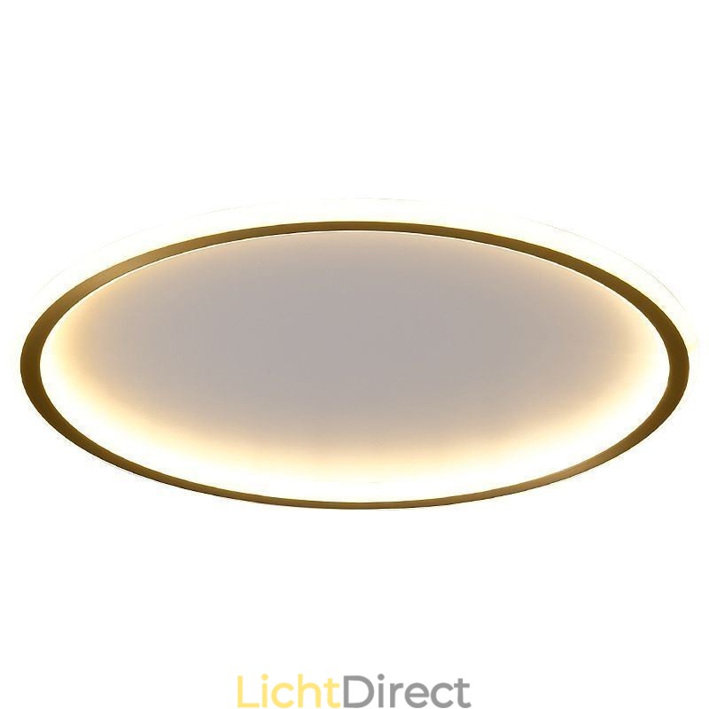 Plafondlamp met ronde montage, driekleurige dimfunctie