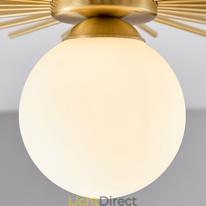 Moderne 1-lichts plafondlamp in de vorm van een bolvormige plafondlamp