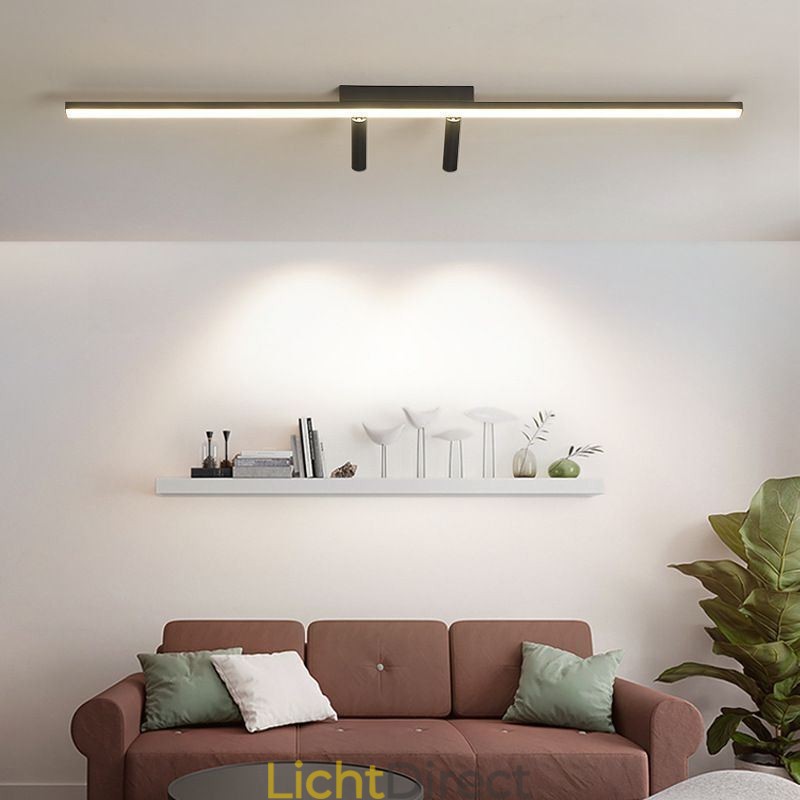 Lineaire plafondinbouwspot van acryl