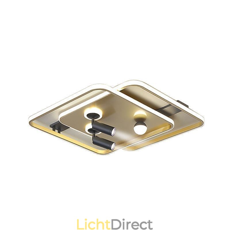 Vierkante plafondlamp van acryl, inbouwspot
