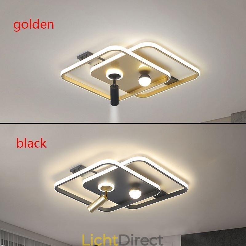 Vierkante plafondlamp van acryl, inbouwspot