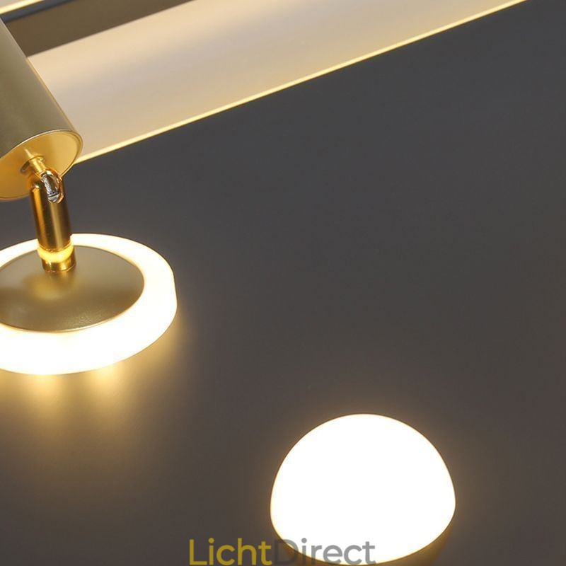 Vierkante plafondlamp van acryl, inbouwspot