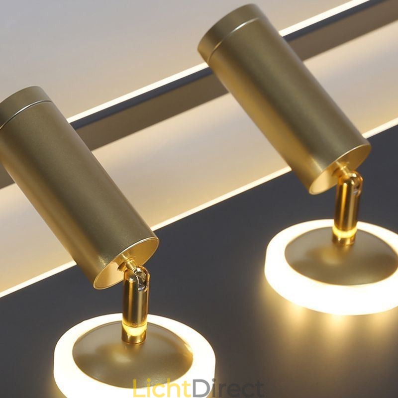 Vierkante plafondlamp van acryl, inbouwspot