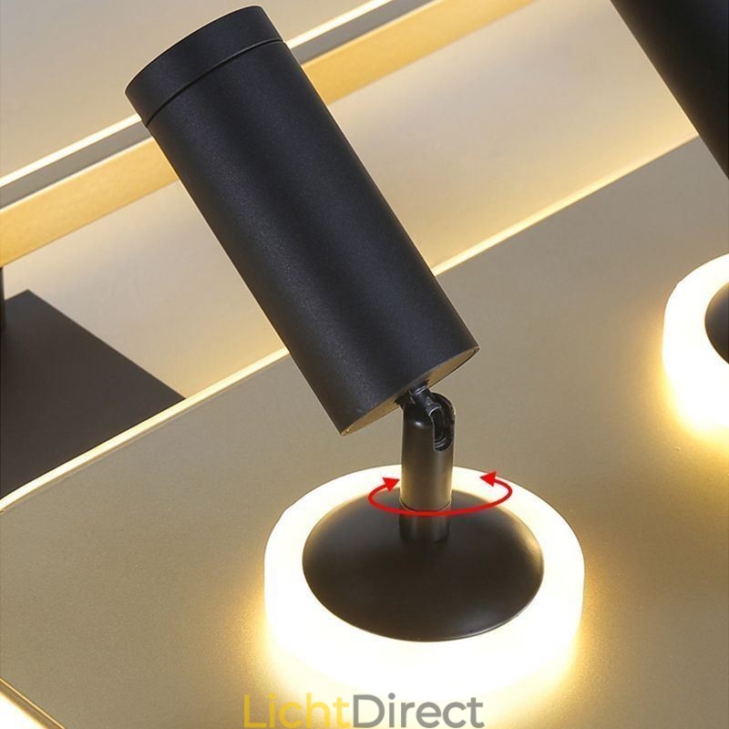Vierkante plafondlamp van acryl, inbouwspot