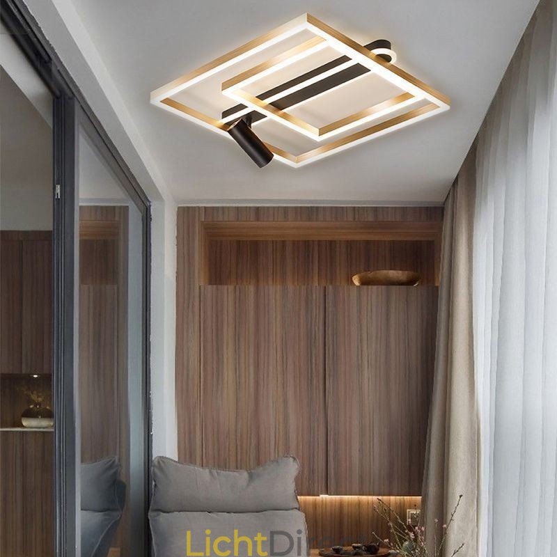 Minimalistische plafondlamp van acryl inbouwspot