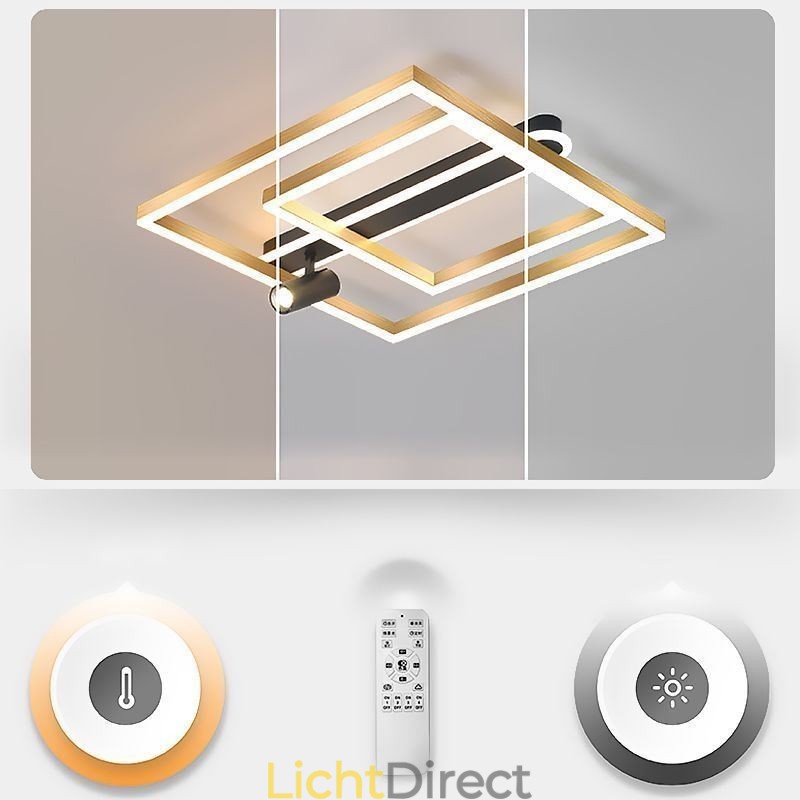 Minimalistische plafondlamp van acryl inbouwspot