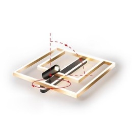 Minimalistische plafondlamp van acryl inbouwspot