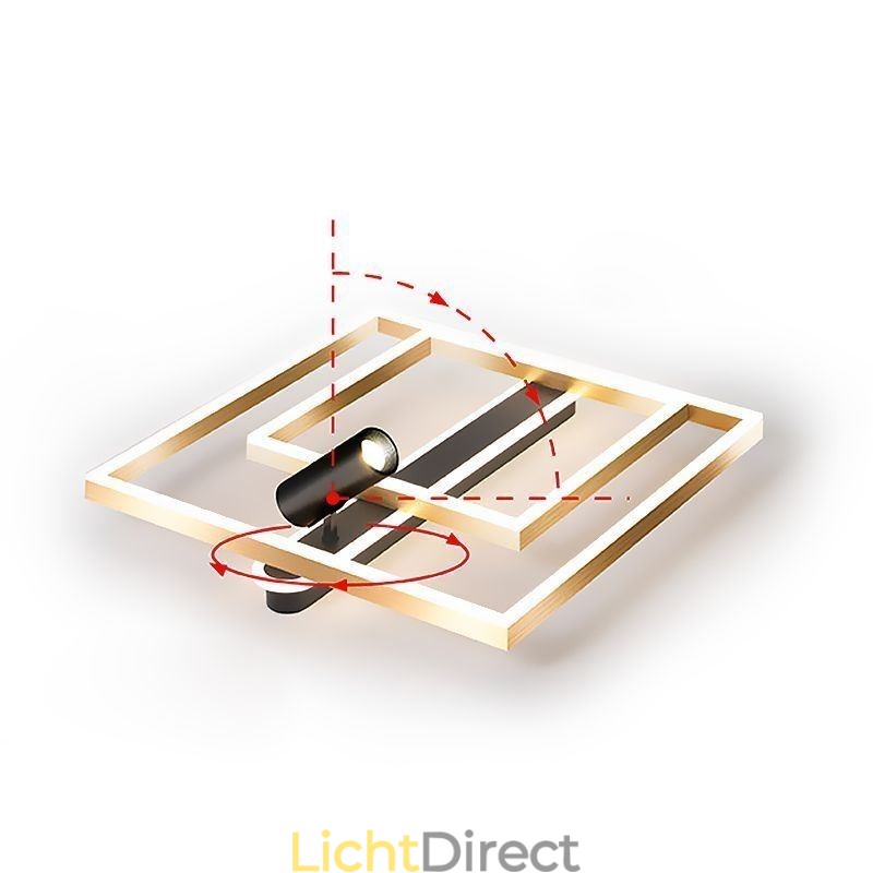 Minimalistische plafondlamp van acryl inbouwspot