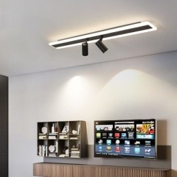 Lineaire plafondlamp van acryl inbouwspot