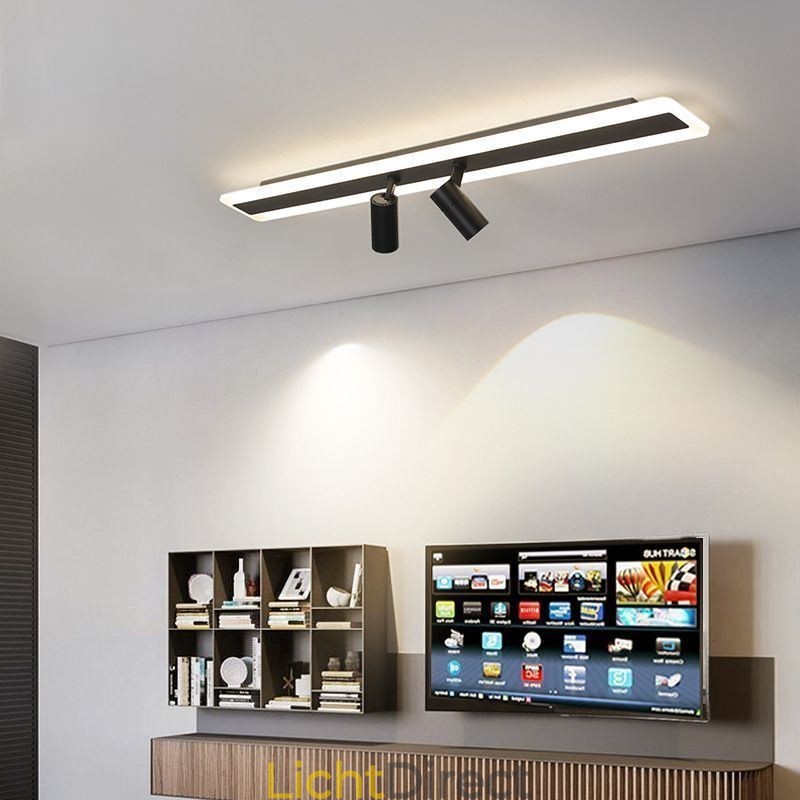 Lineaire plafondlamp van acryl inbouwspot