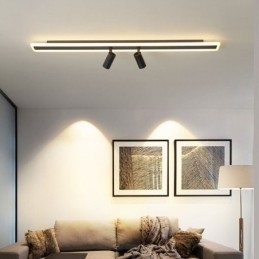 Lineaire plafondlamp van acryl inbouwspot