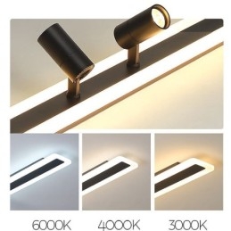 Lineaire plafondlamp van acryl inbouwspot
